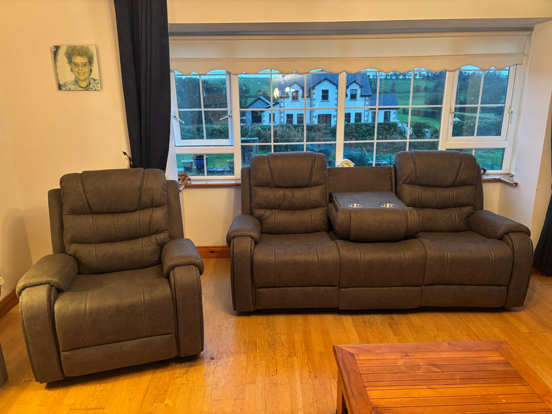 Maddison Grey Fabric Sofa Range