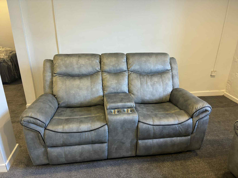 3+2 Denver Grey Fabric Sofa Range
