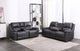 3+2 Norman Grey Fabric Recliner Sofa Range
