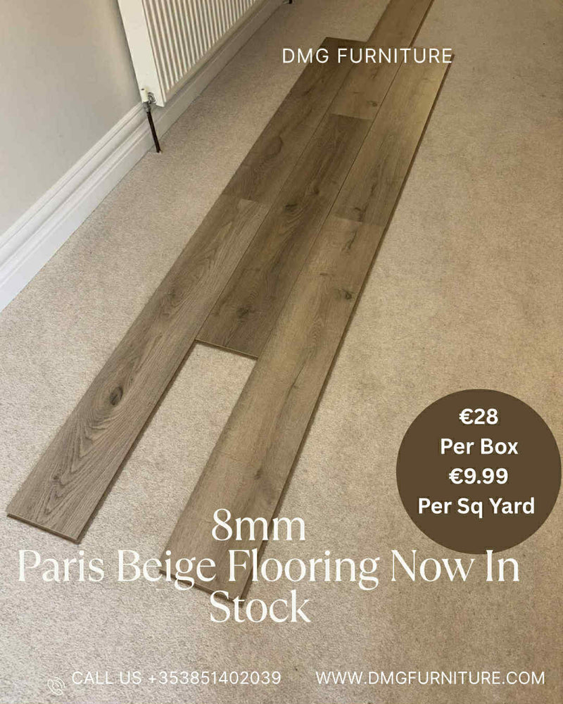 8mm Paris Beige Laminated Flooring
