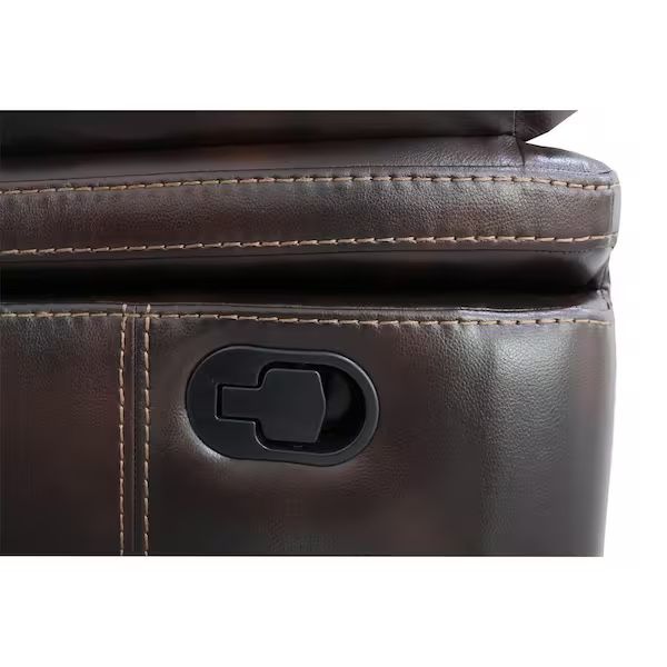 Kansas Chocolate Brown Leather Recliner Sofa Range