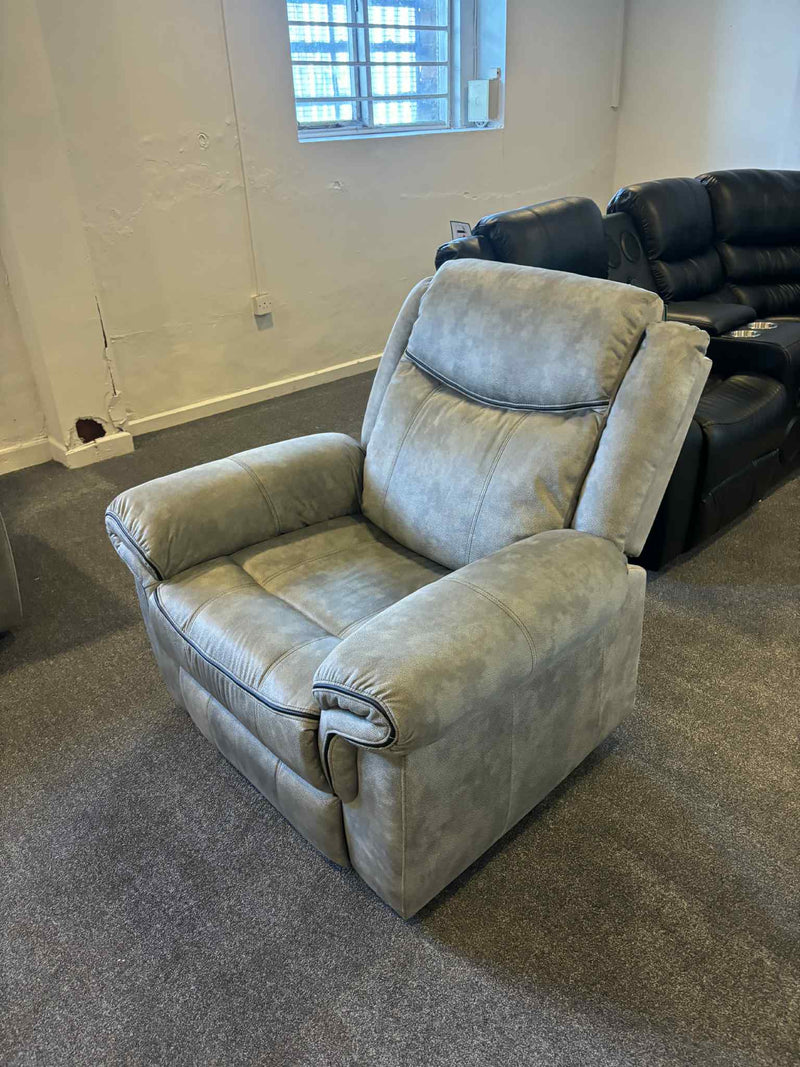 3+2 Denver Grey Fabric Sofa Range