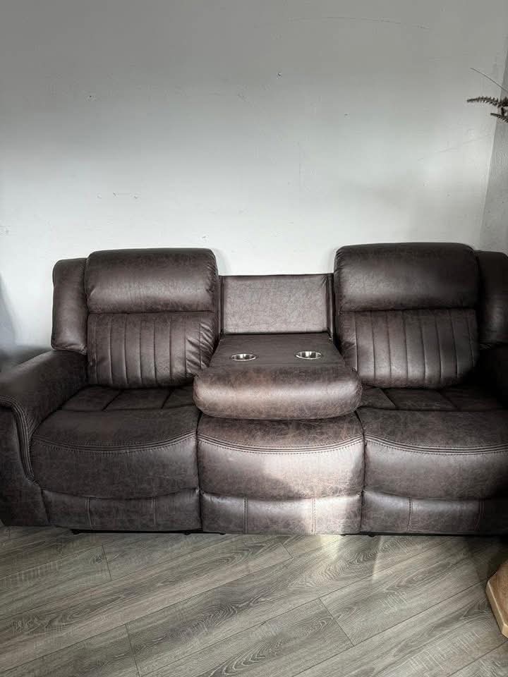 3+2 Lawnson Brown Easy Clean Fabric Recliner Sofa Range