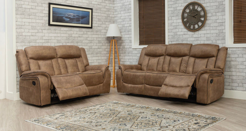 Westwood Brown Fabric Recliner Sofa Range