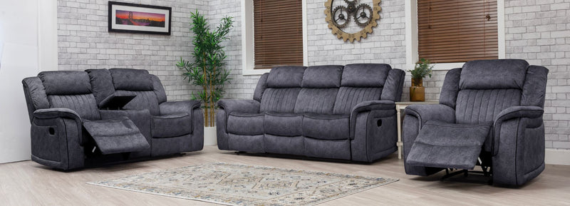 Gresham Grey Fabric Recliner Sofa Range