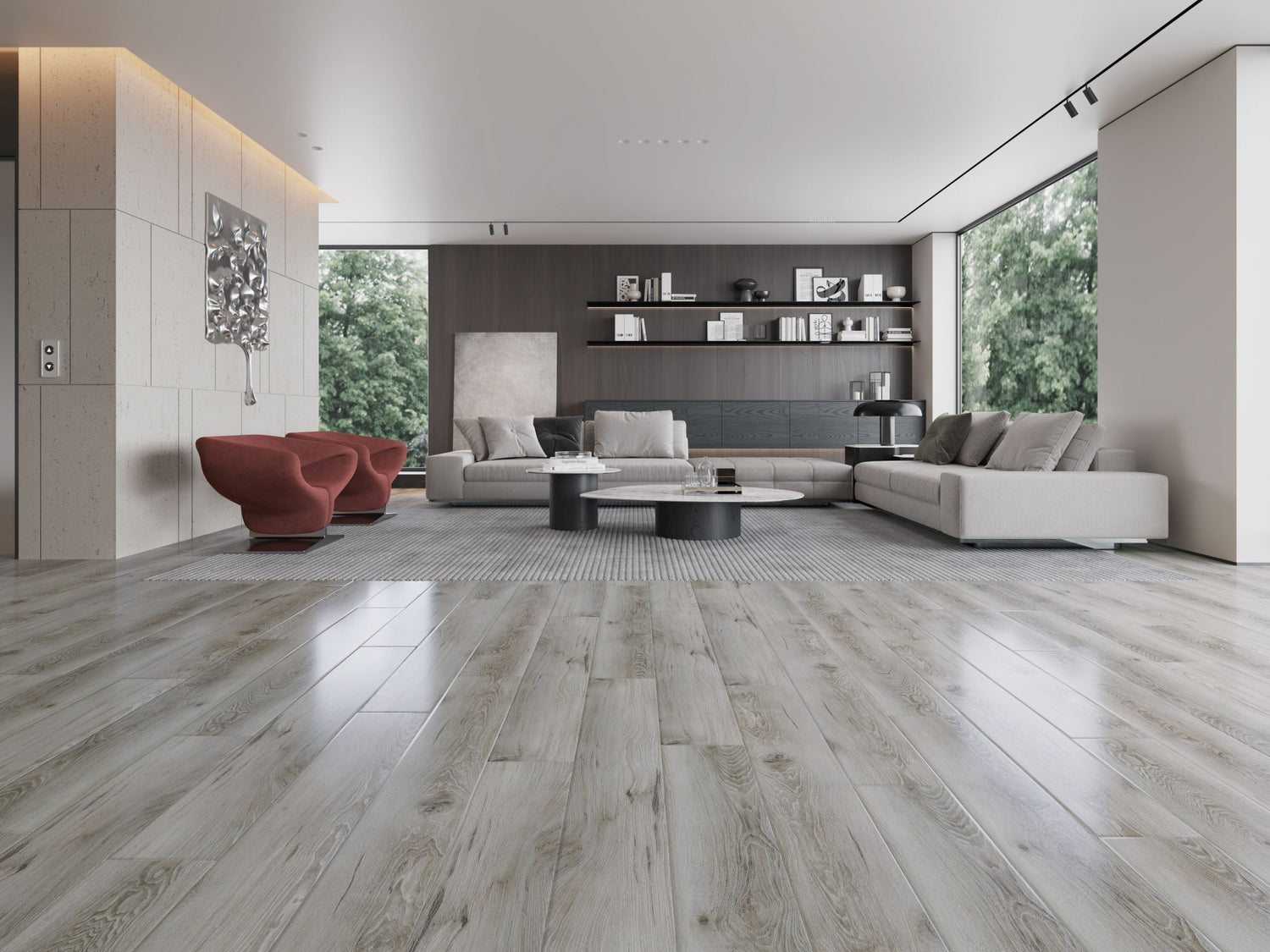 12mm Seattle Grey High Gloss Flooring