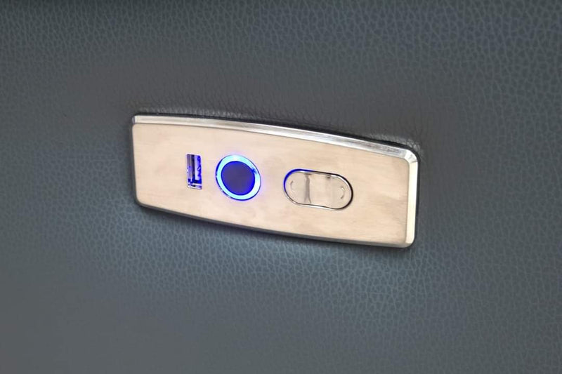 Vegas Grey Leather Electric Corner Sofa