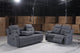 3+2 Belmont Grey Fabric Recliner Sofa Range