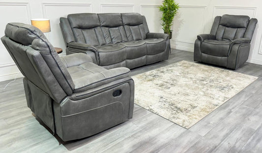Westwood Grey Fabric Recliner Sofa Range