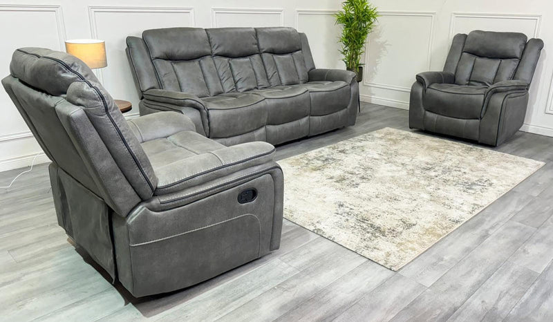 Westwood Grey Fabric Recliner Sofa Range