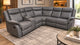 Stanley Grey Fabric Corner Recliner Sofa