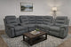 Valencia Light Grey Fabric Corner Recliner