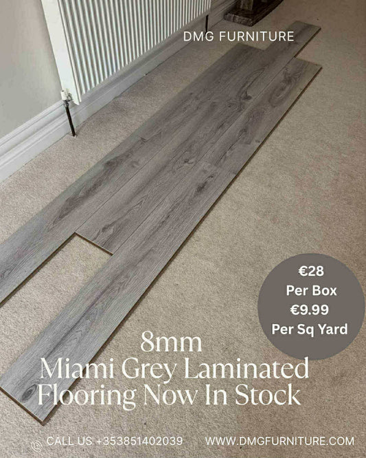 8mm Miami Grey Laminated Flooring