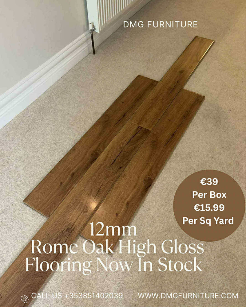 12mm Rome Oak High Gloss Flooring