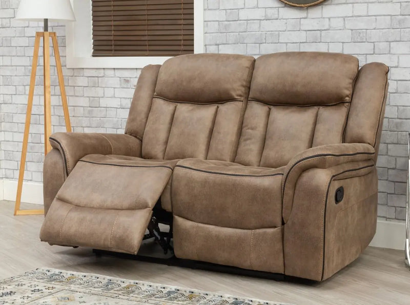Westwood Brown Fabric Recliner Sofa Range