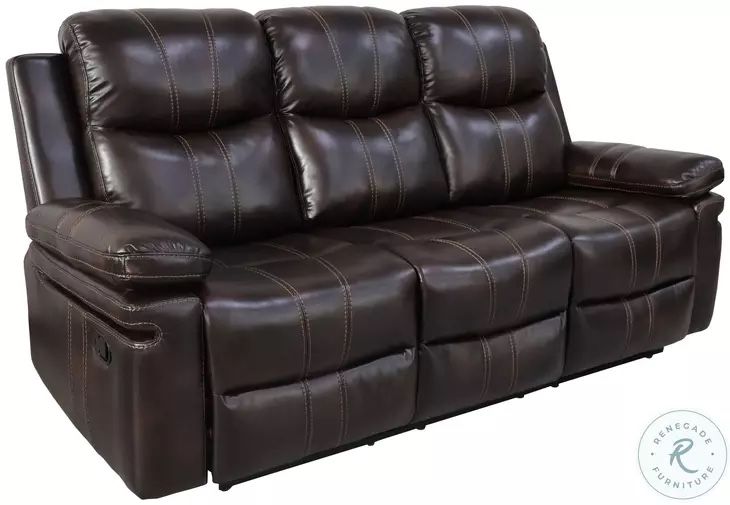 Kansas Chocolate Brown Leather Recliner Sofa Range