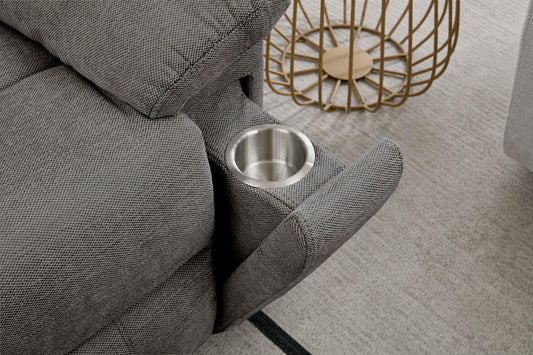 3+2 Montana Grey Fabric Recliner Range