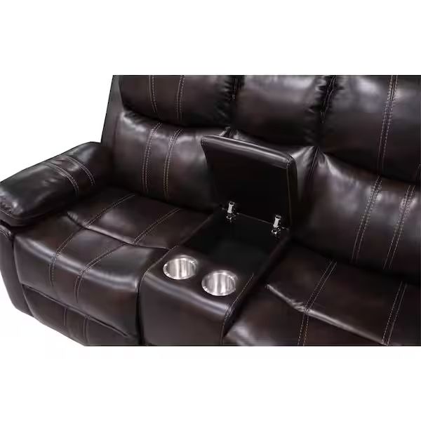 Kansas Chocolate Brown Leather Recliner Sofa Range