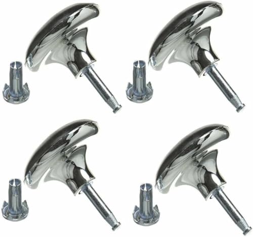 Chrome Mushroom Bed Legs