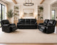 Black Titan Leather Recliner Sofa Range