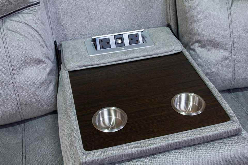 3+2 Denver Grey Fabric Sofa Range