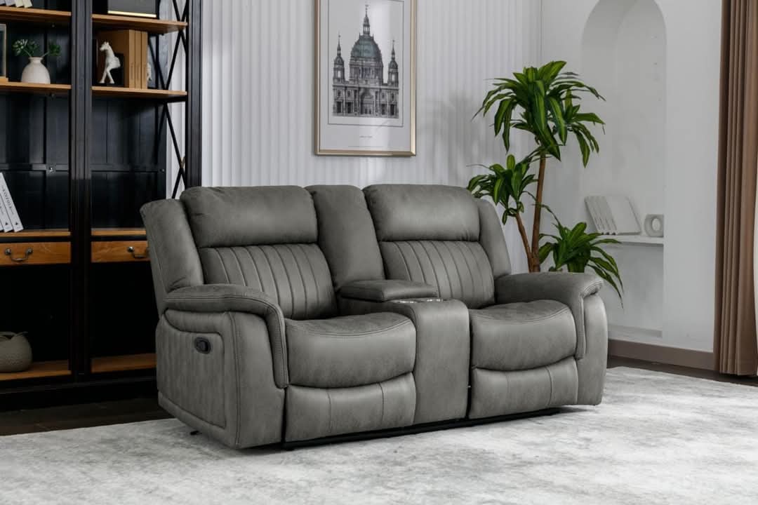 3+2 Lawnson  Grey Easy Clean Fabric Recliner Sofa Range