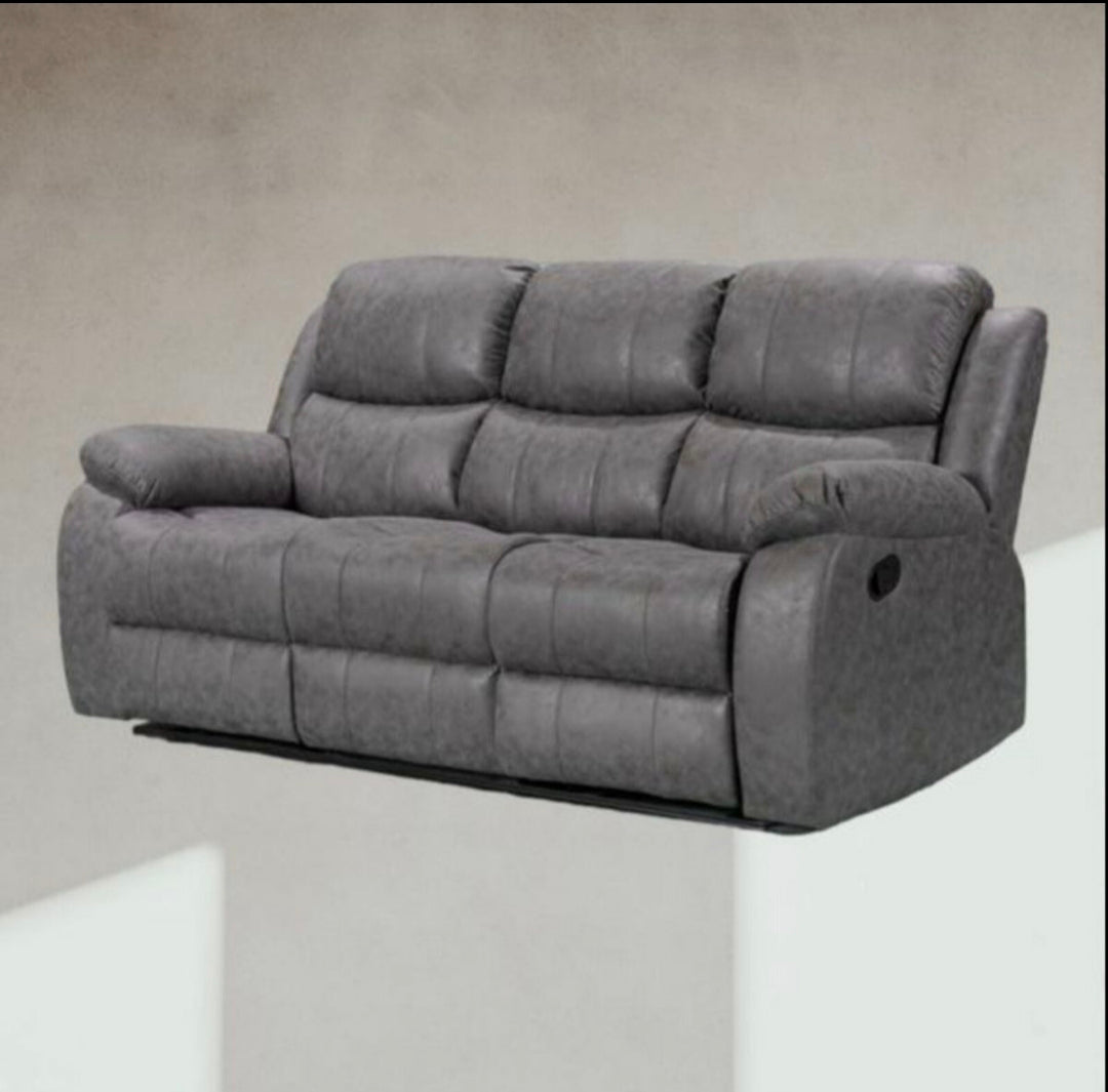 3+2 Bella Grey Technology Fabric Sofa Recliner Range