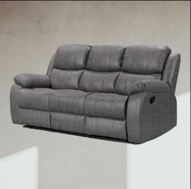 3+2 Bella Grey Technology Fabric Sofa Recliner Range