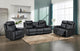 3+2 Barkley Black Leather Recliner Sofa Range