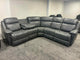 Dario Grey Fabric Suede Corner Recliner Sofa