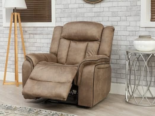 3+1+1 Westbrook Brown Fabric Recliner