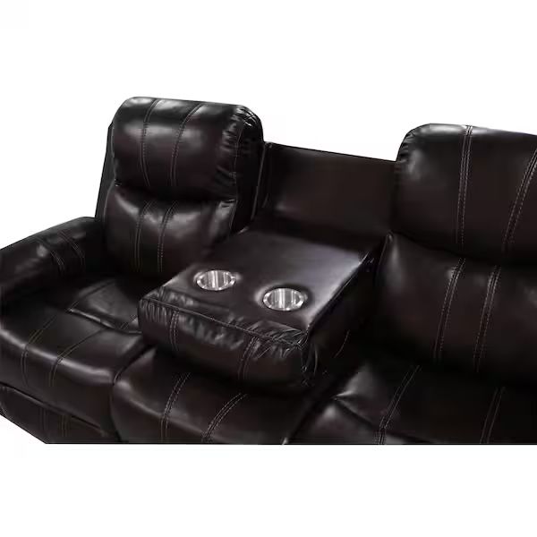Kansas Chocolate Brown Leather Recliner Sofa Range