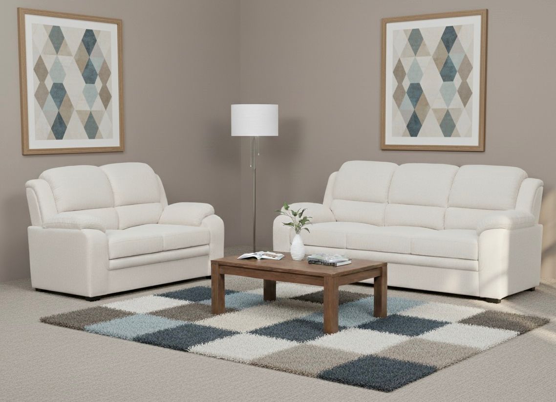 3+2 Tora Beige Fabric Sofa Range