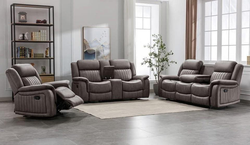 3+2 Lawnson Brown Easy Clean Fabric Recliner Sofa Range